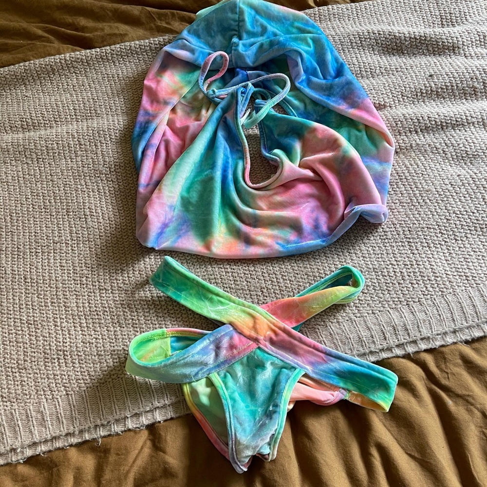 Velvet rainbow rave set